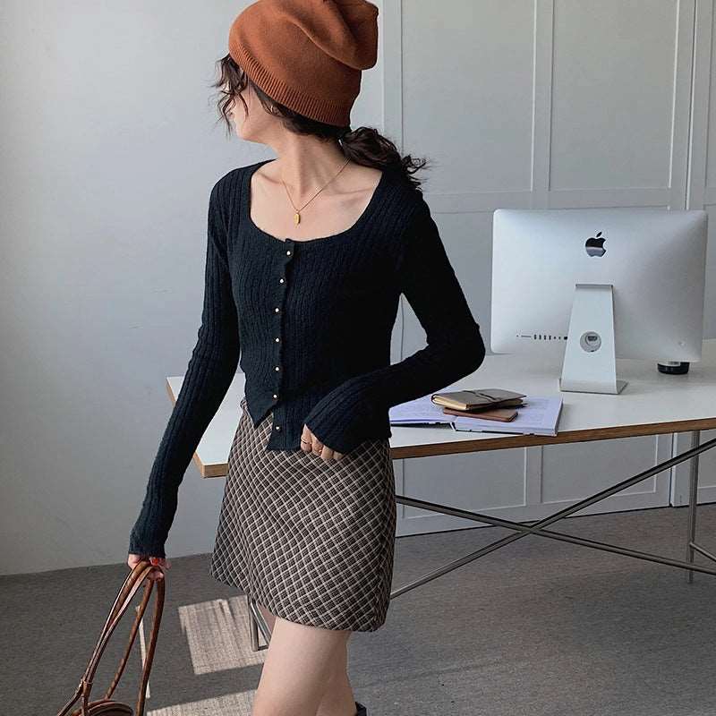 Autumn 24 Petite Knit Cardigan Slim Chic