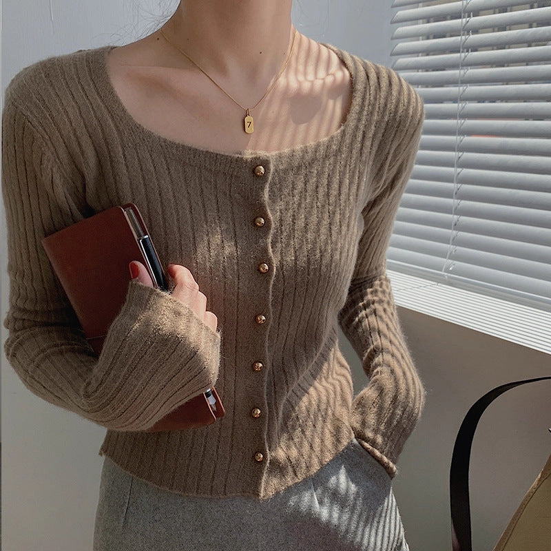Autumn 24 Petite Knit Cardigan Slim Chic