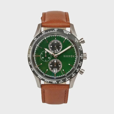 British Green Racer Chronograph Timepiece, 42mm
