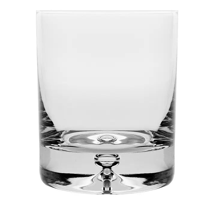 Bubble Base Decanter & Set of Four Old Fashioned Glasses