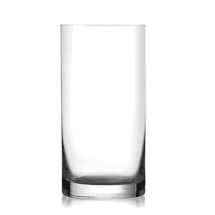Clear Crystal Glass on white background