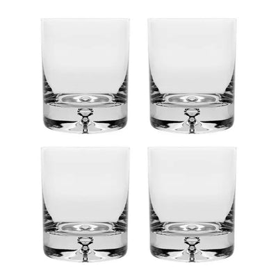 Crystal Old Fashioned Lowball Glasses, Set Of Four
